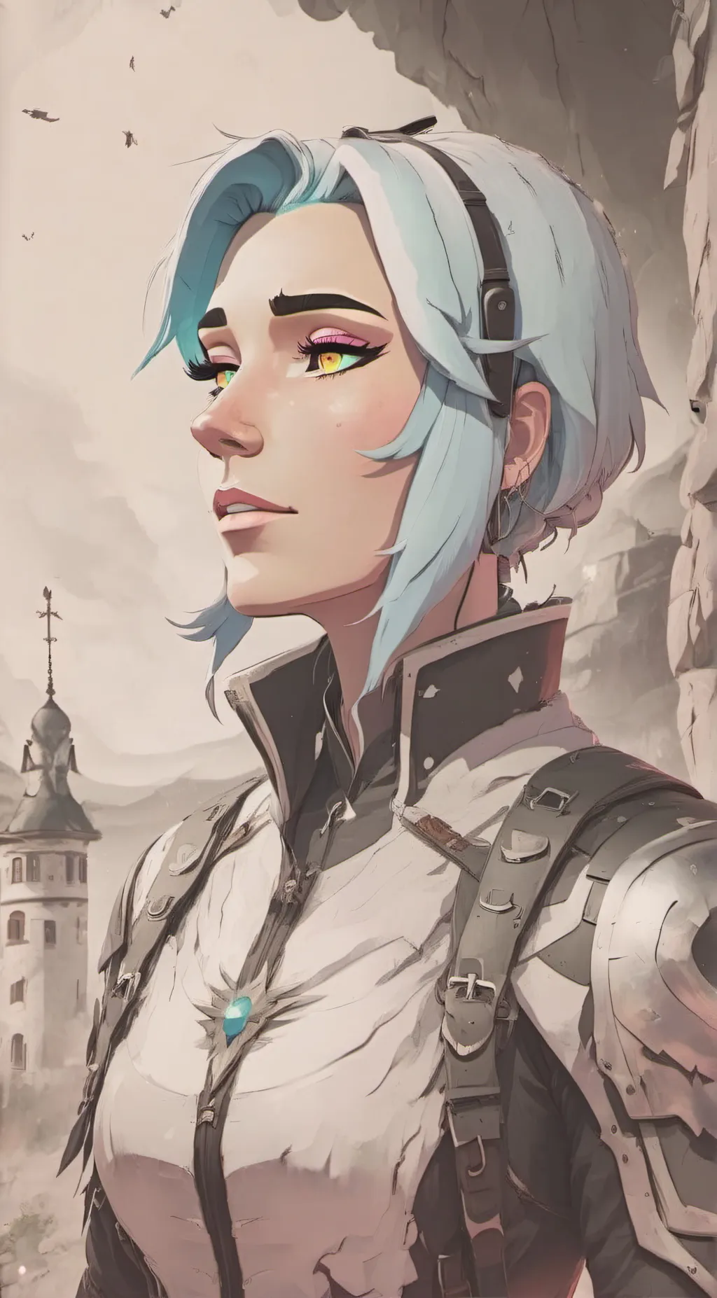 ai character: harmi valley background