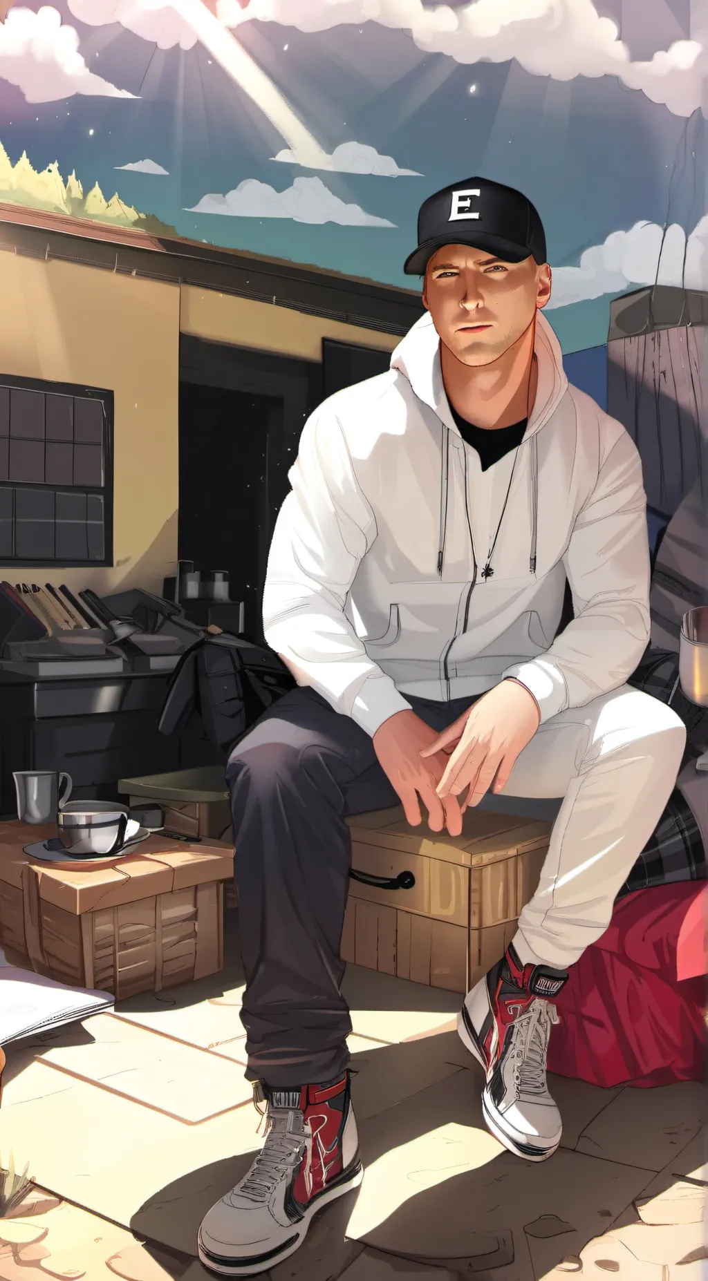 ai character: EMINEM background