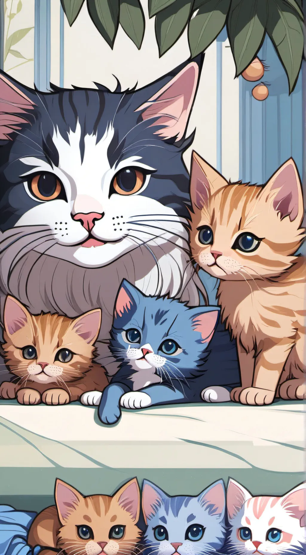ai character: Cat background