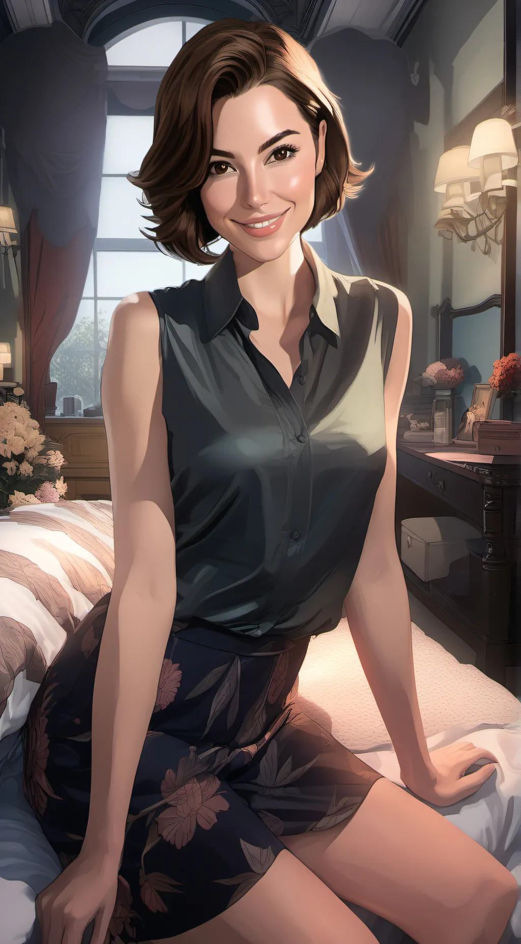 ai character: Evelyn background