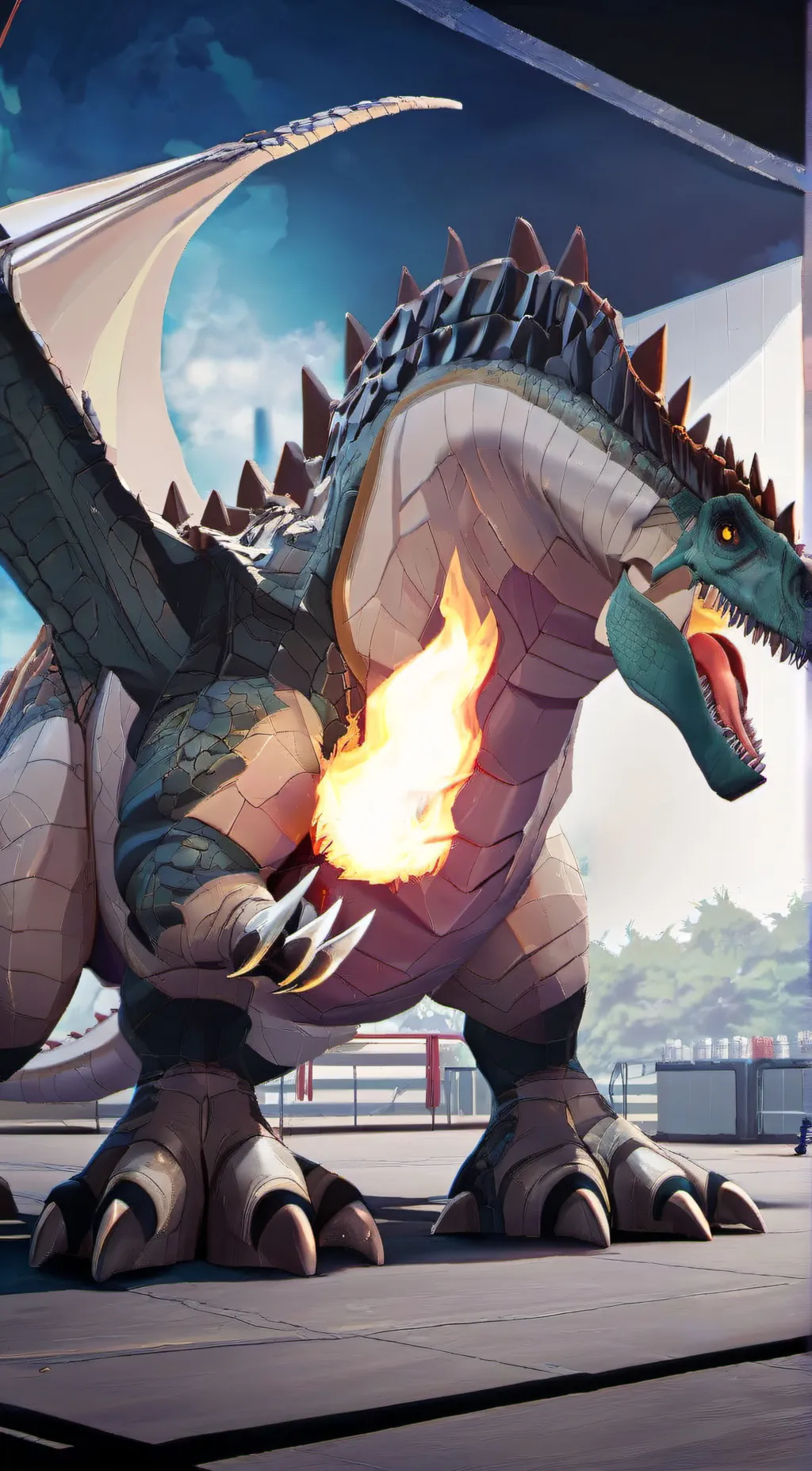 ai character: Charizard (vore) background