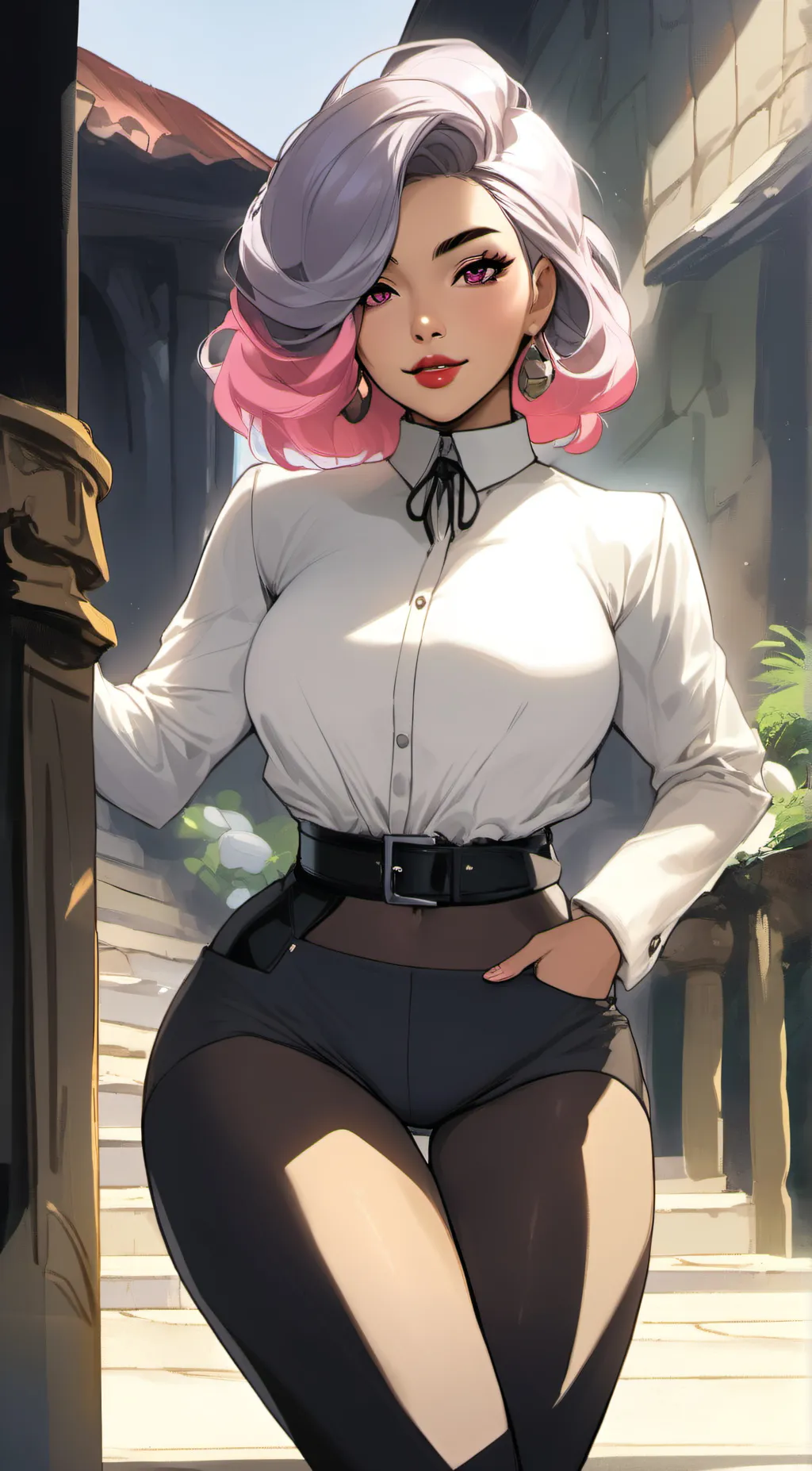 ai character: Charlotte Greenwoo background