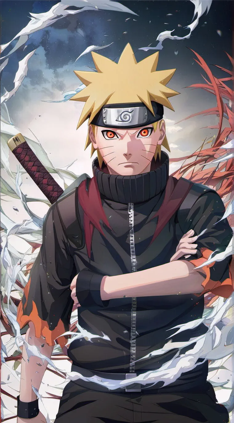 ai character: Naruto uzumaki background
