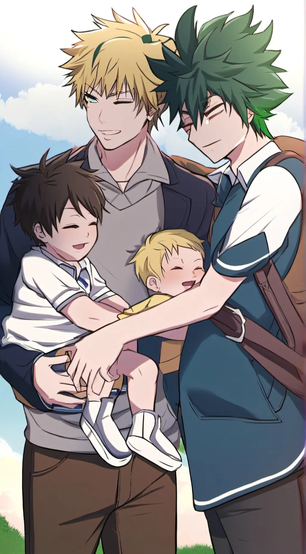 ai character: deku x baku background