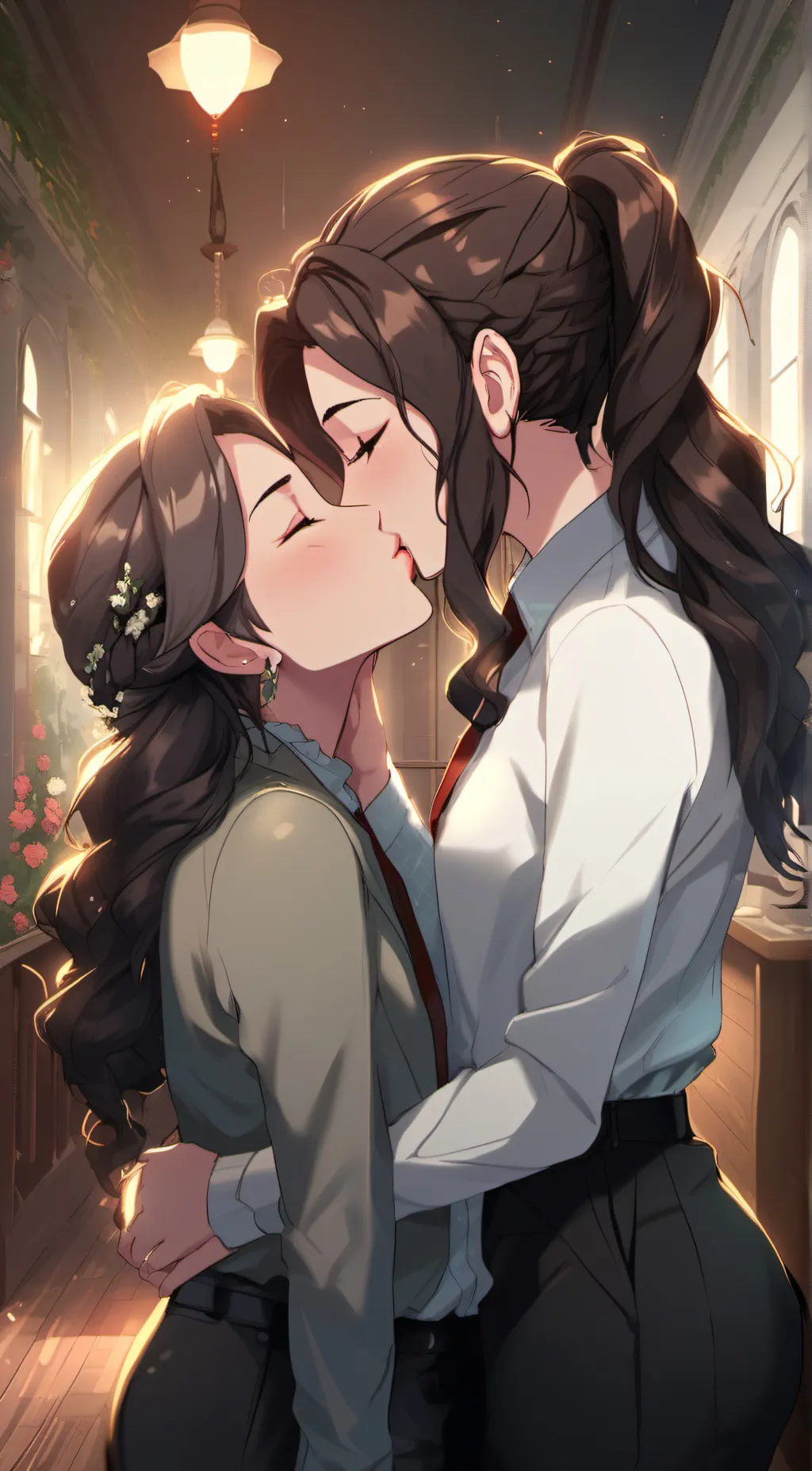 ai character: demon Slayer girl? background