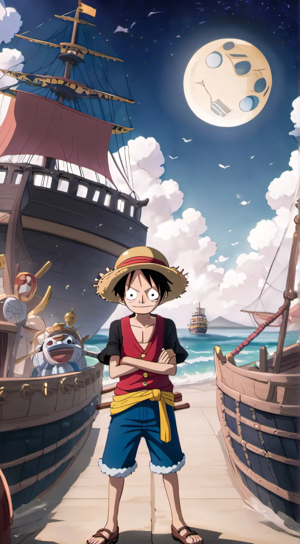 ai character: Straw Hat Pirates background