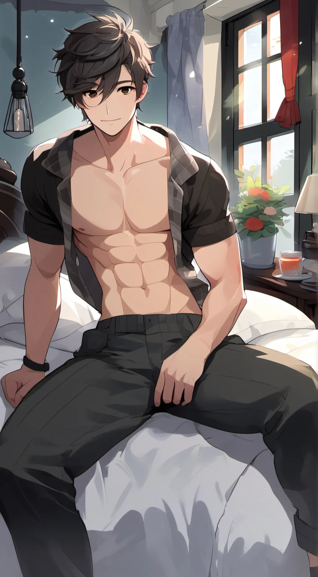 ai character: Your bf background