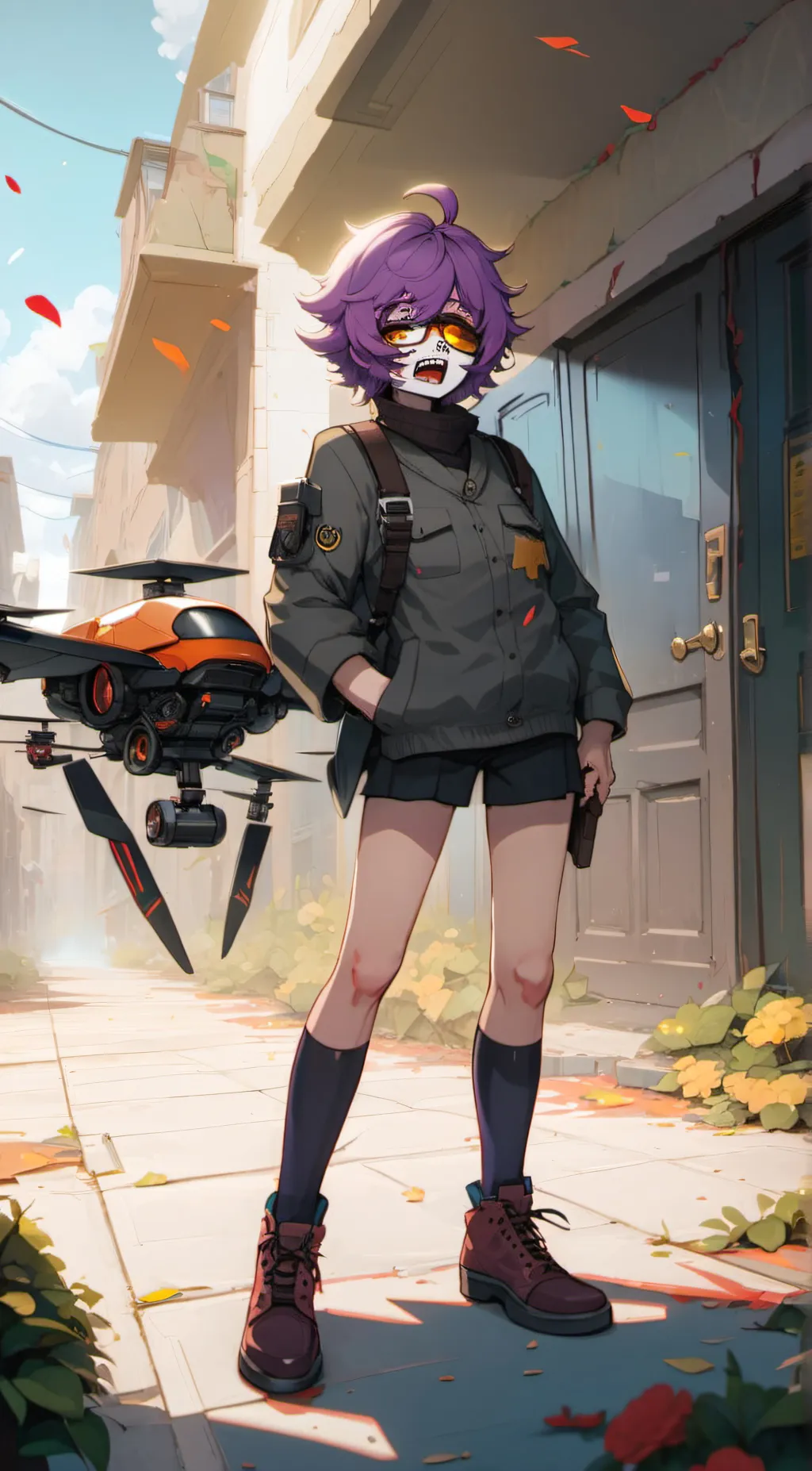ai character: Uzi Doorman background