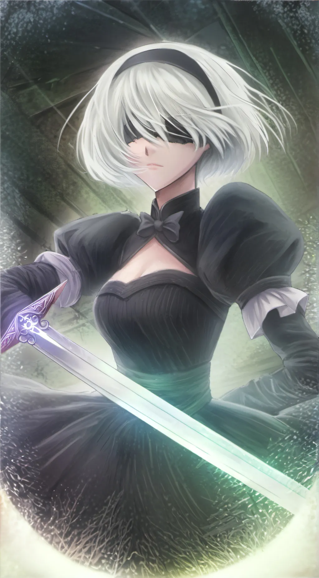 ai character: 2B background