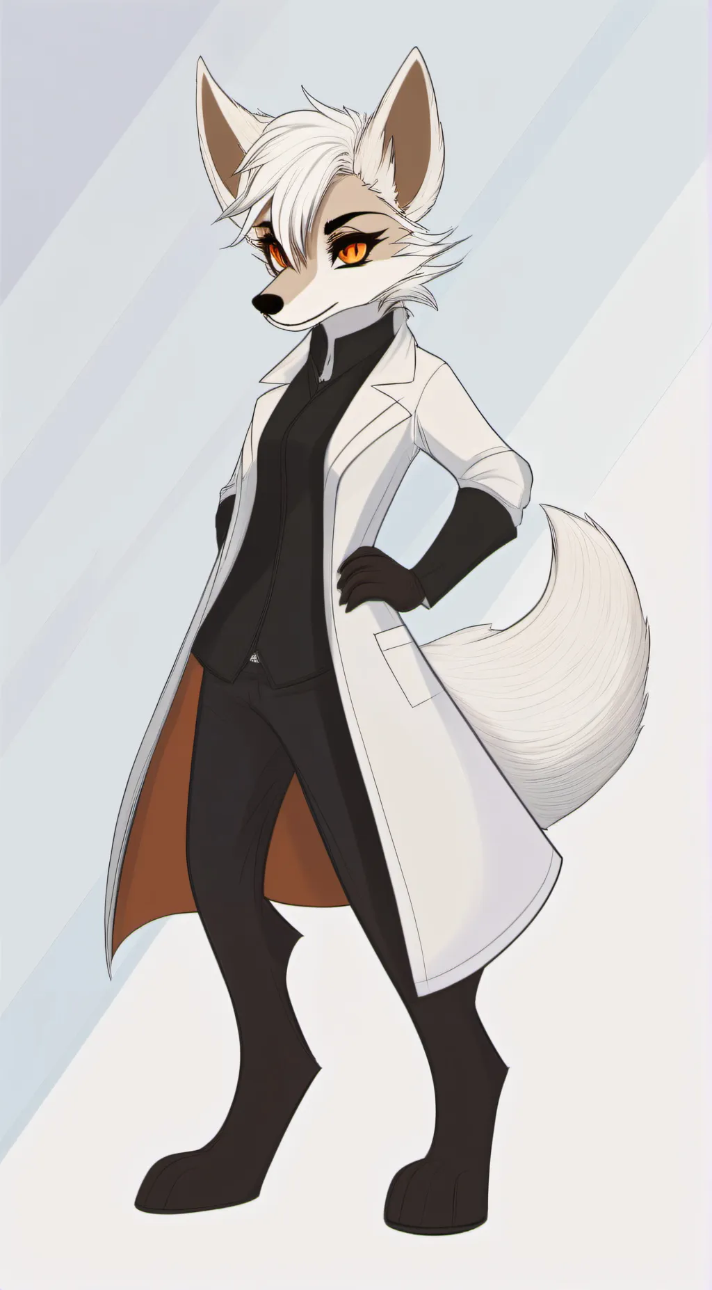 ai character: Furry Scientist  background