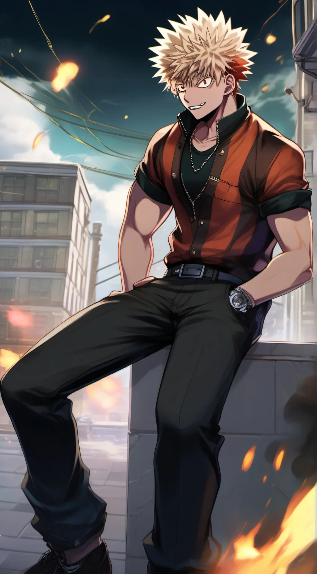 ai character: Bakugo background