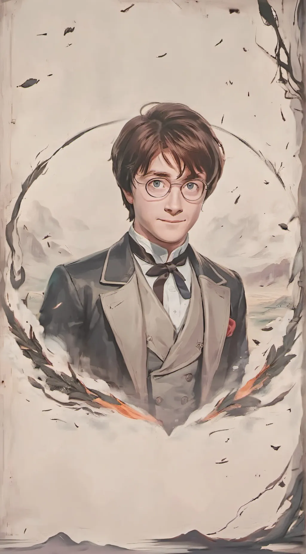 ai character: Harry Potter  background