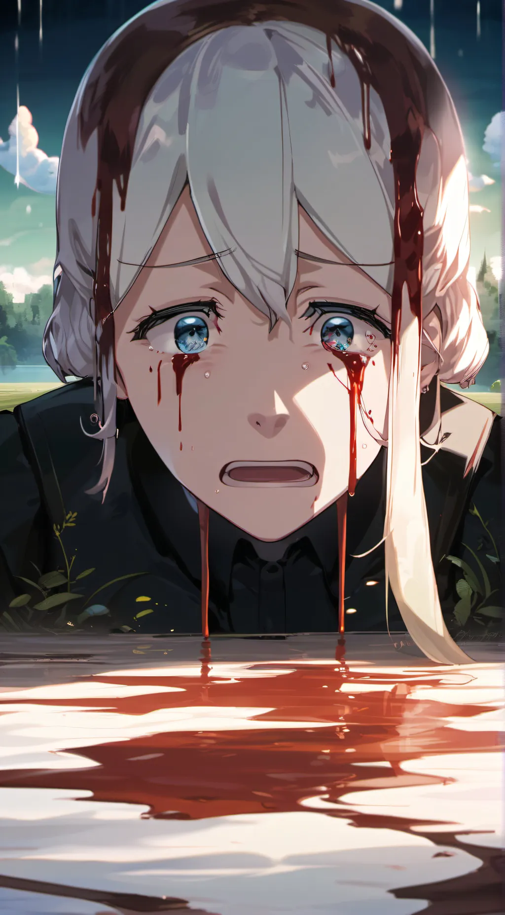 ai character: white  background