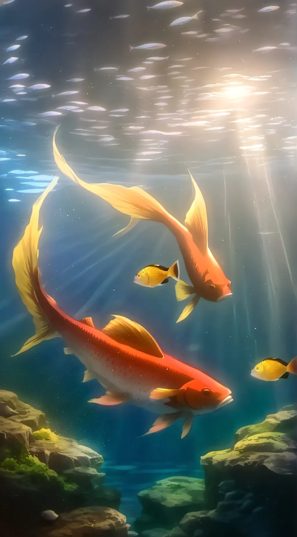 ai character: Ob(my dead fish background