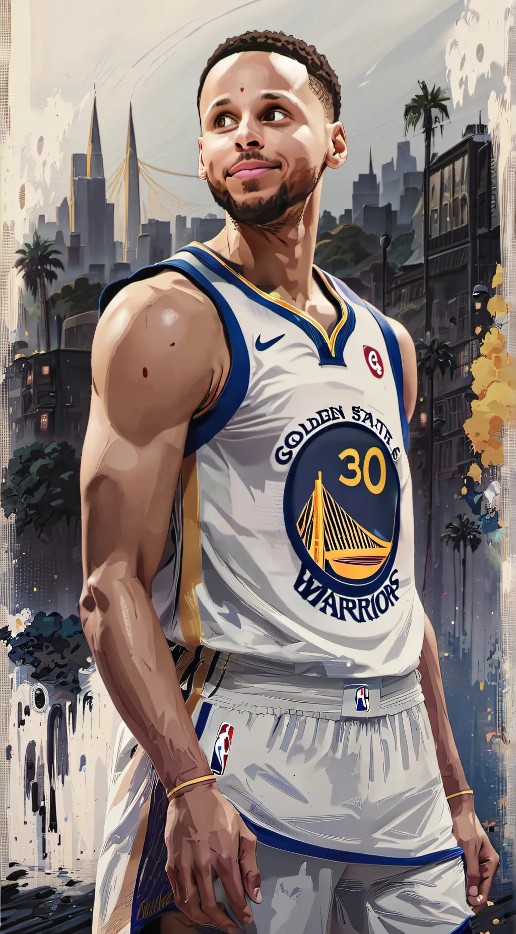 ai character: Stephen Curry background