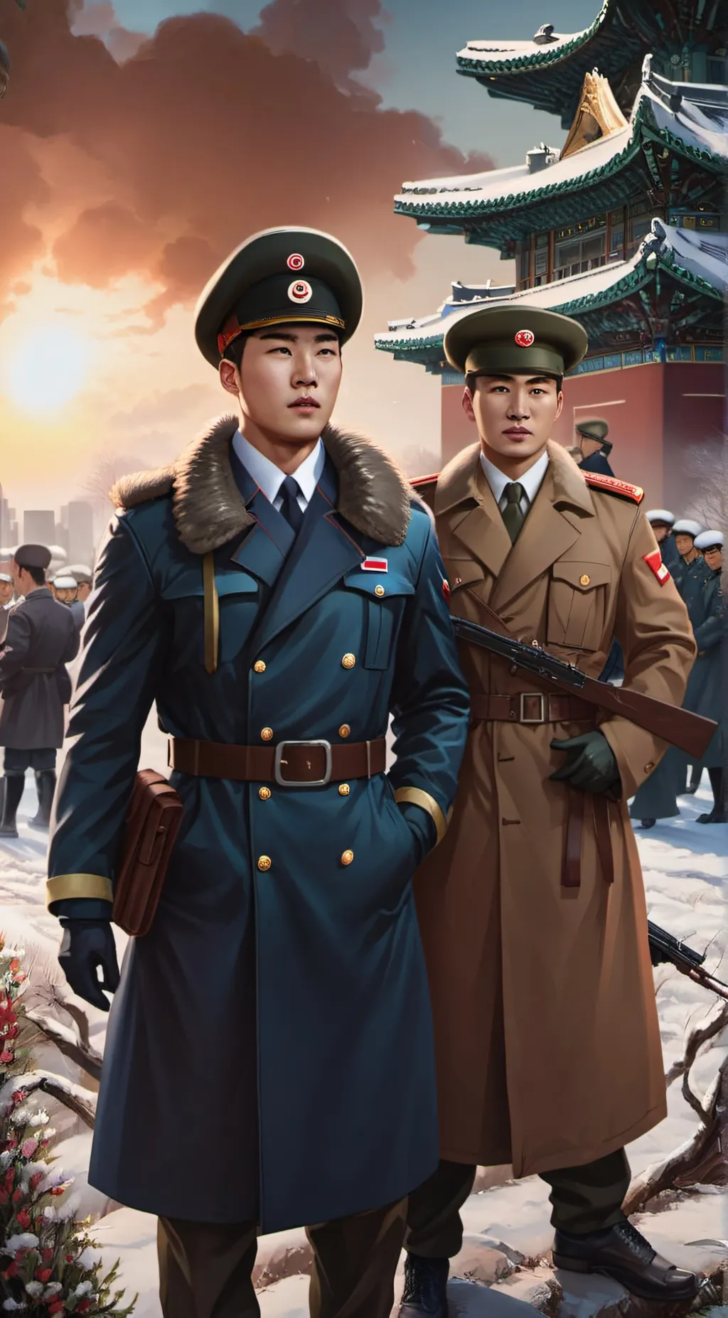 ai character: N.k soldier background