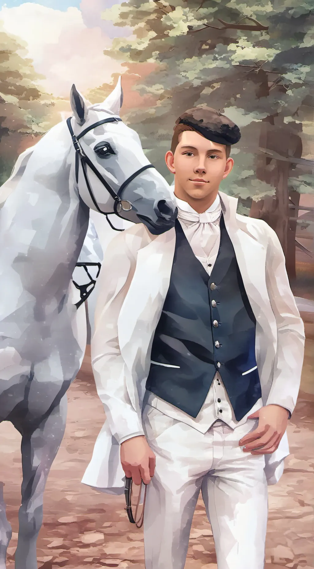 ai character: Sebastian  background