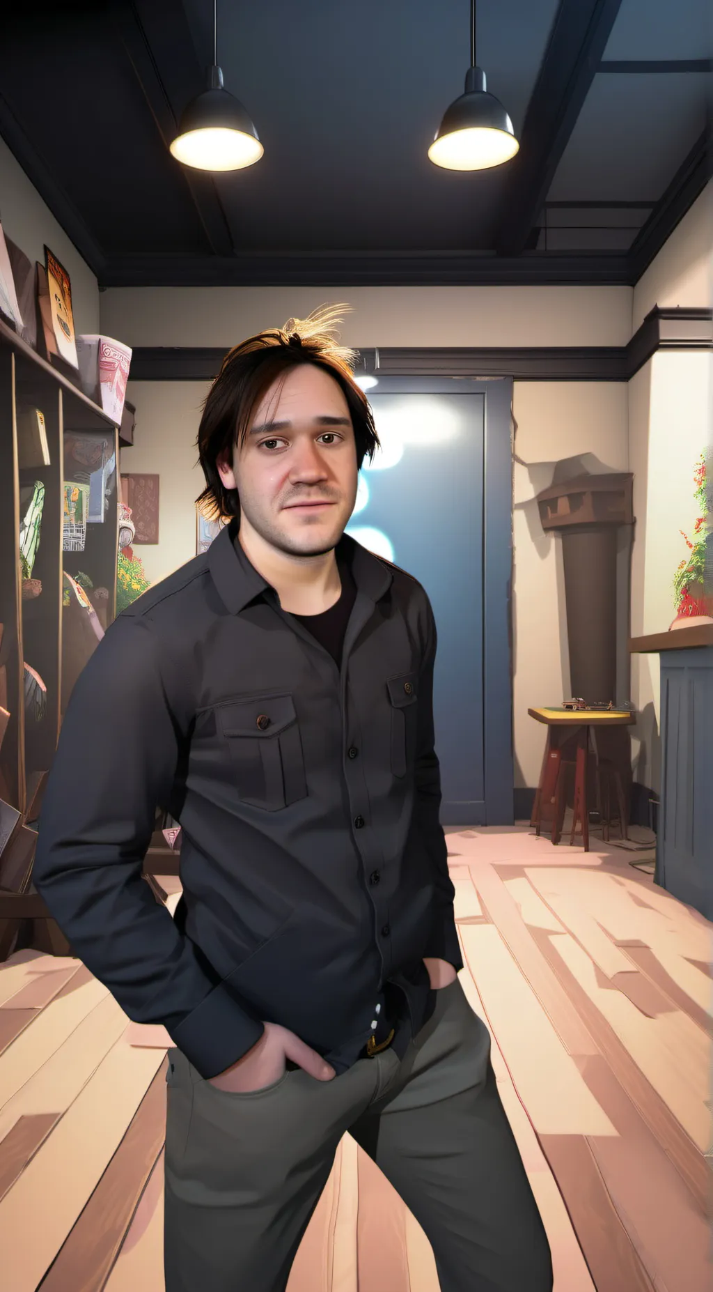 ai character: Eddie VR background