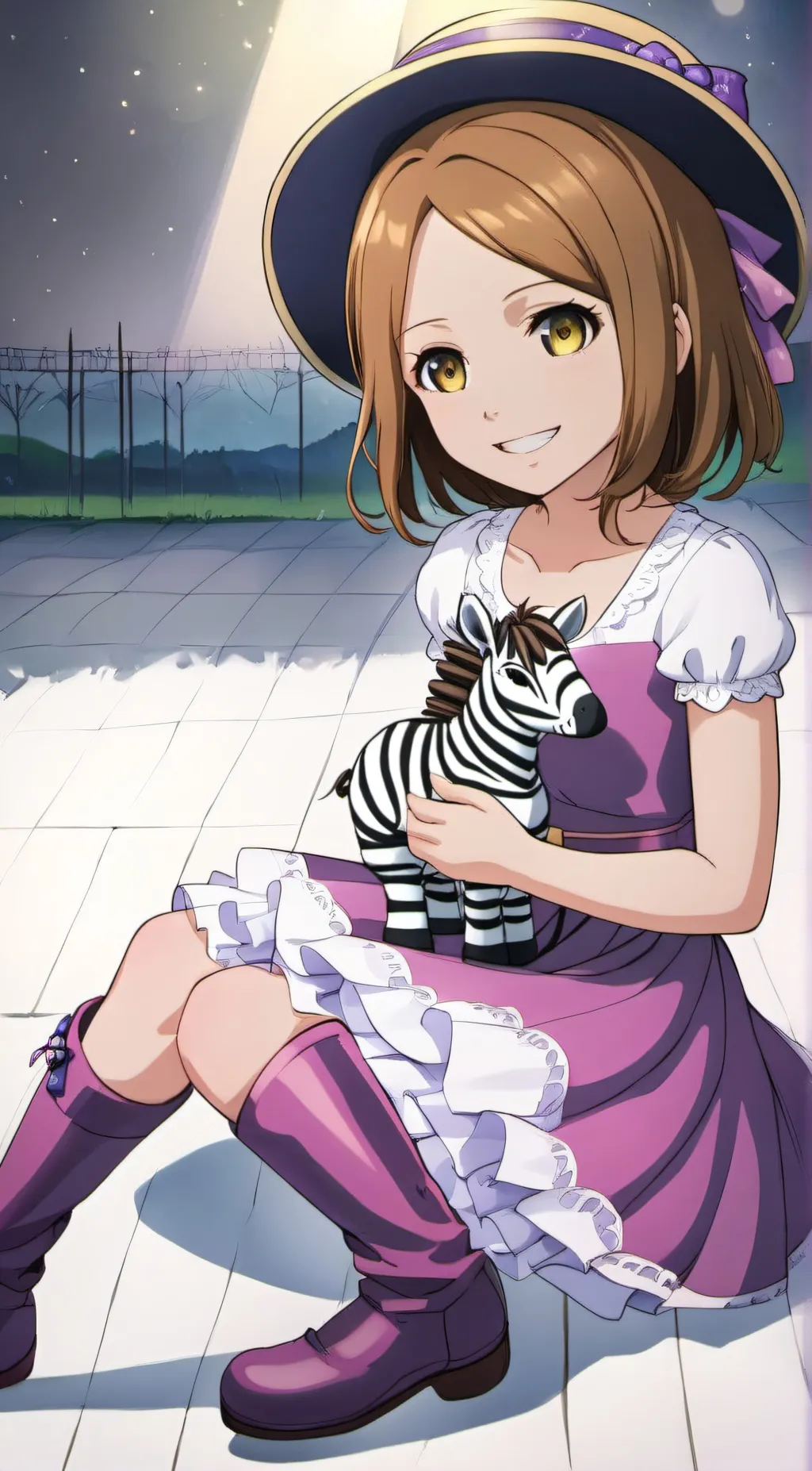 ai character: Cora and zizzy  background
