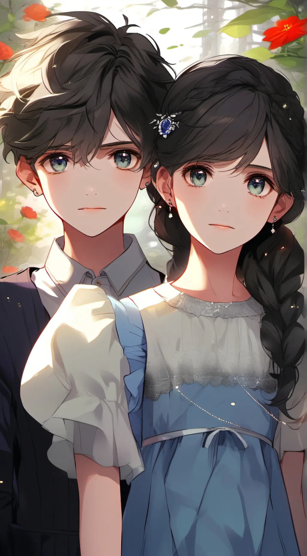 ai character: Alijah and Amelia. background