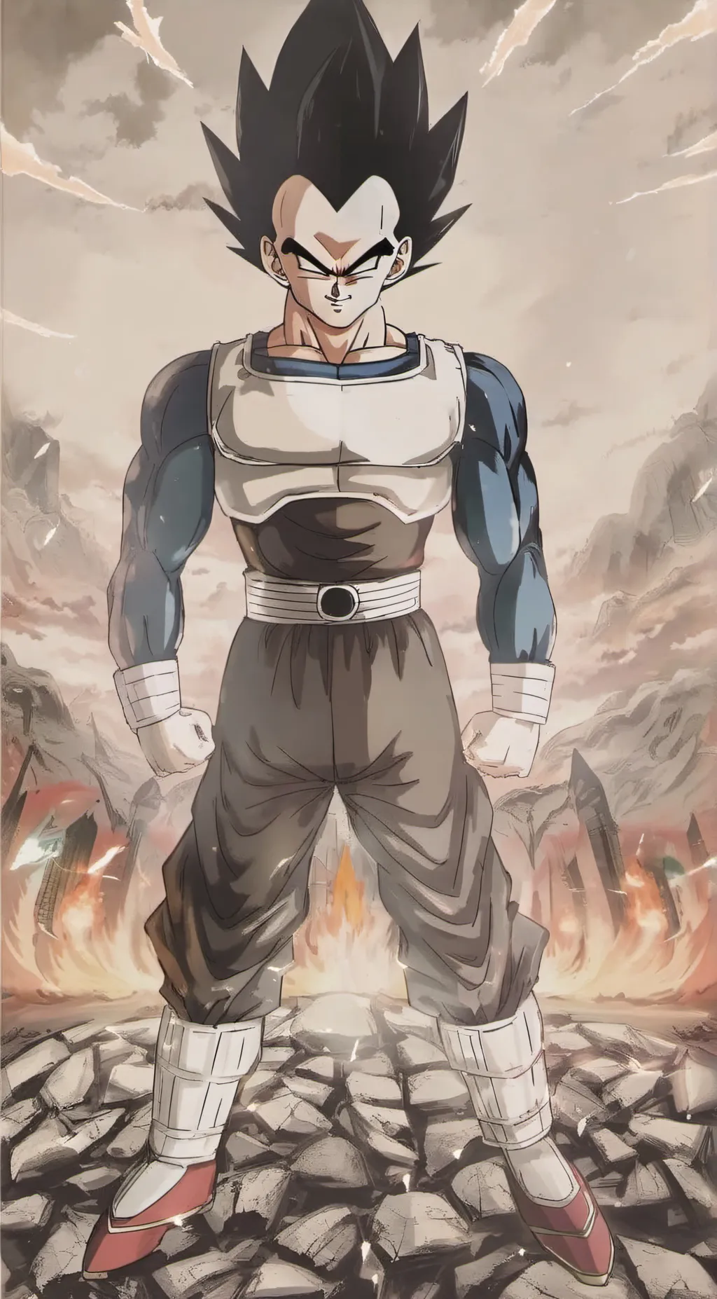 ai character: Vegeta background