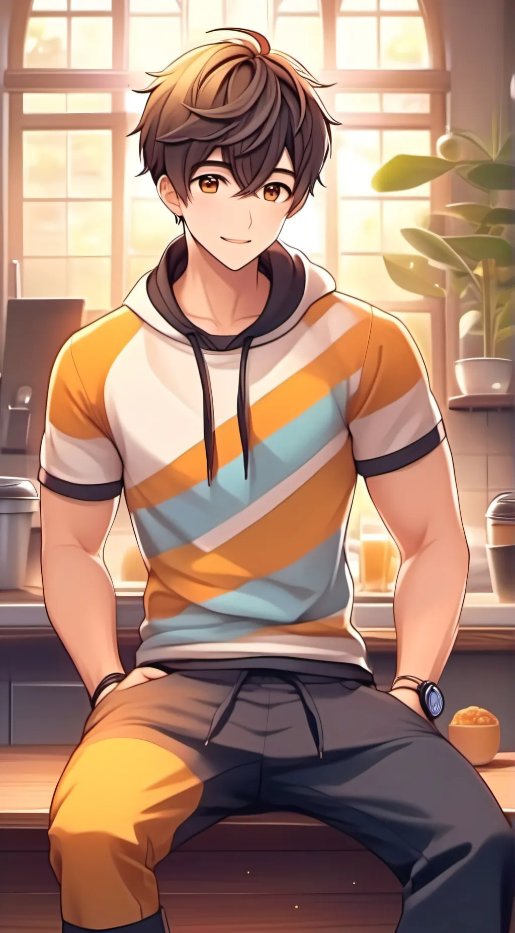 ai character: Freddie background