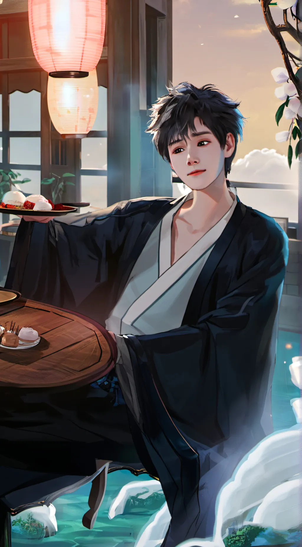 ai character: 张真原 background