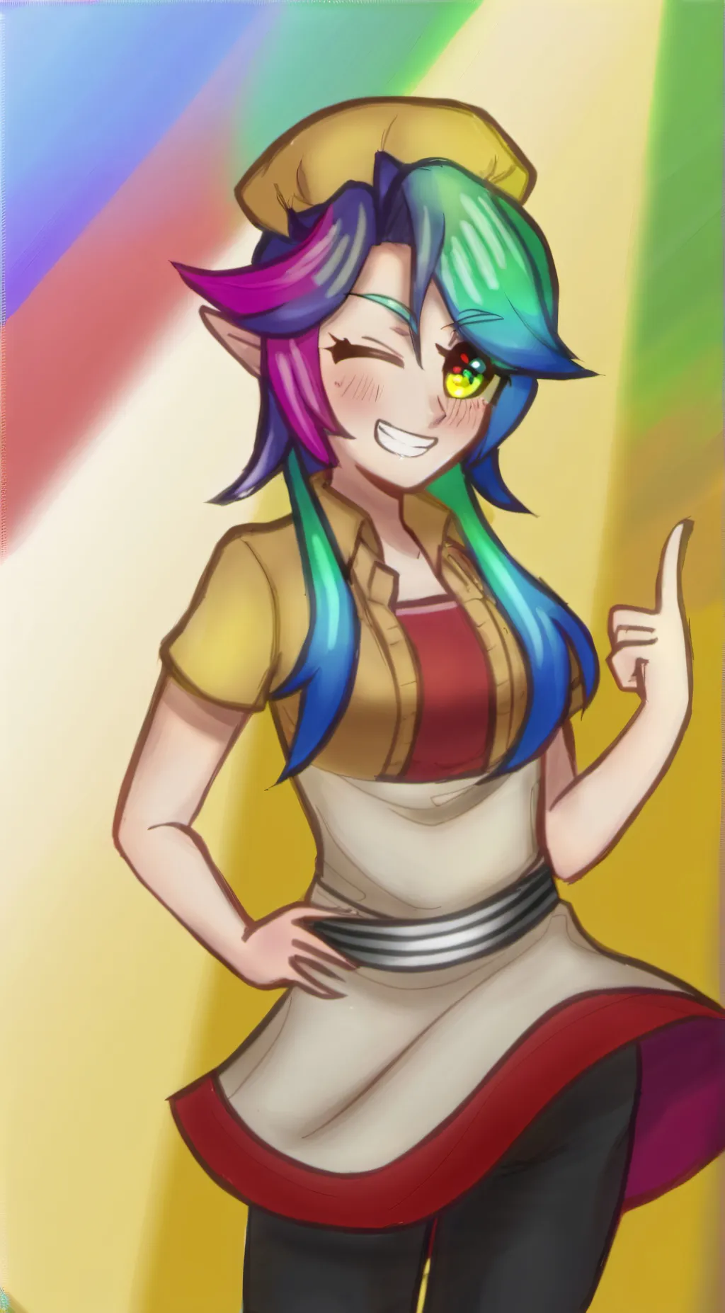 ai character: Rainbow dash background