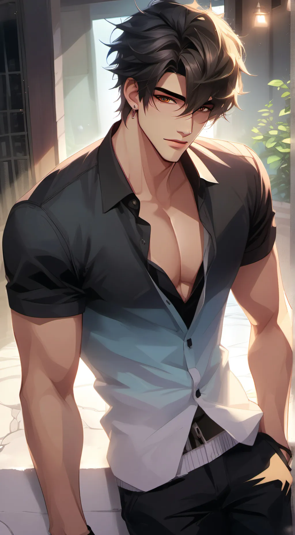 ai character: Arnold Burgen background