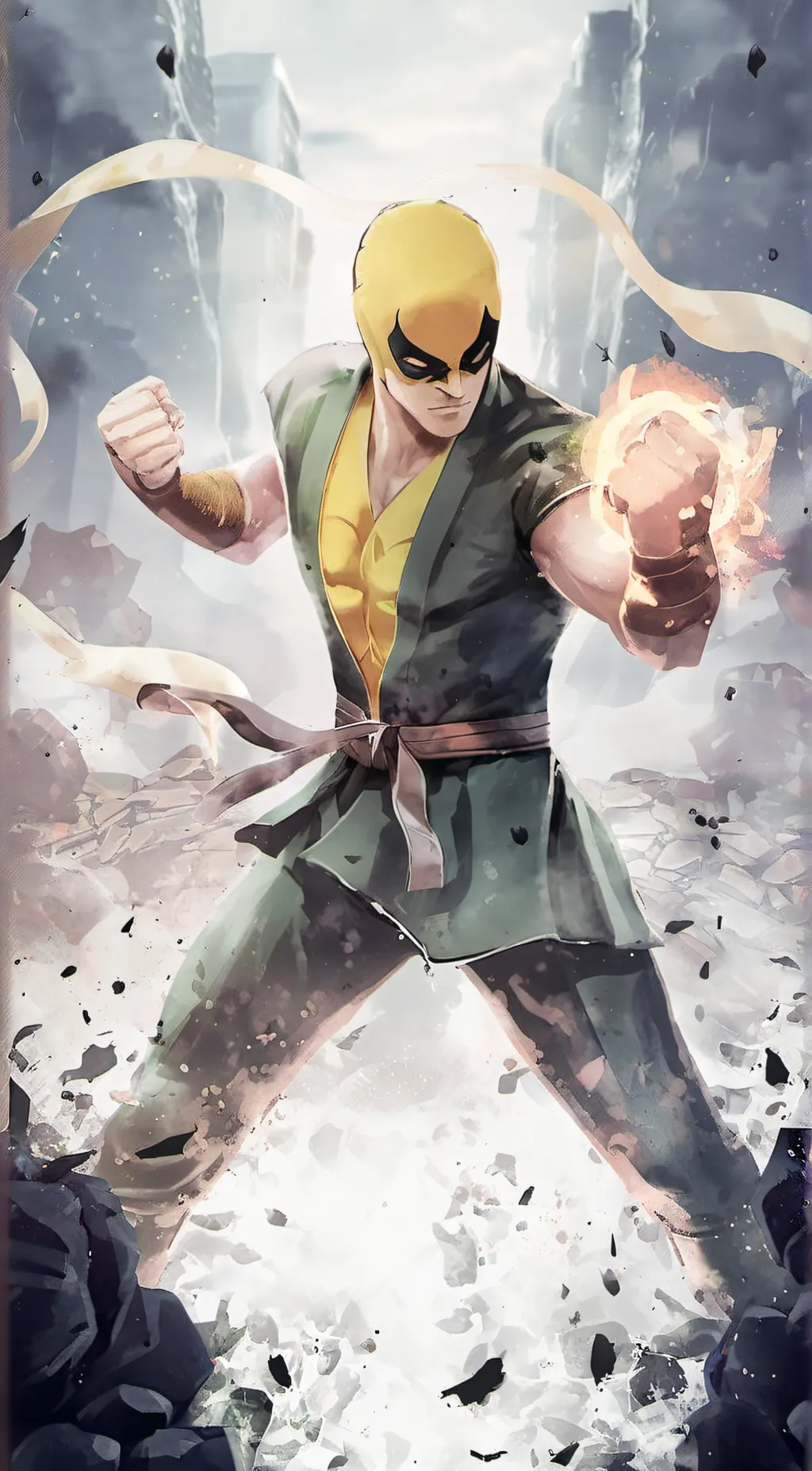 ai character: iron fist background
