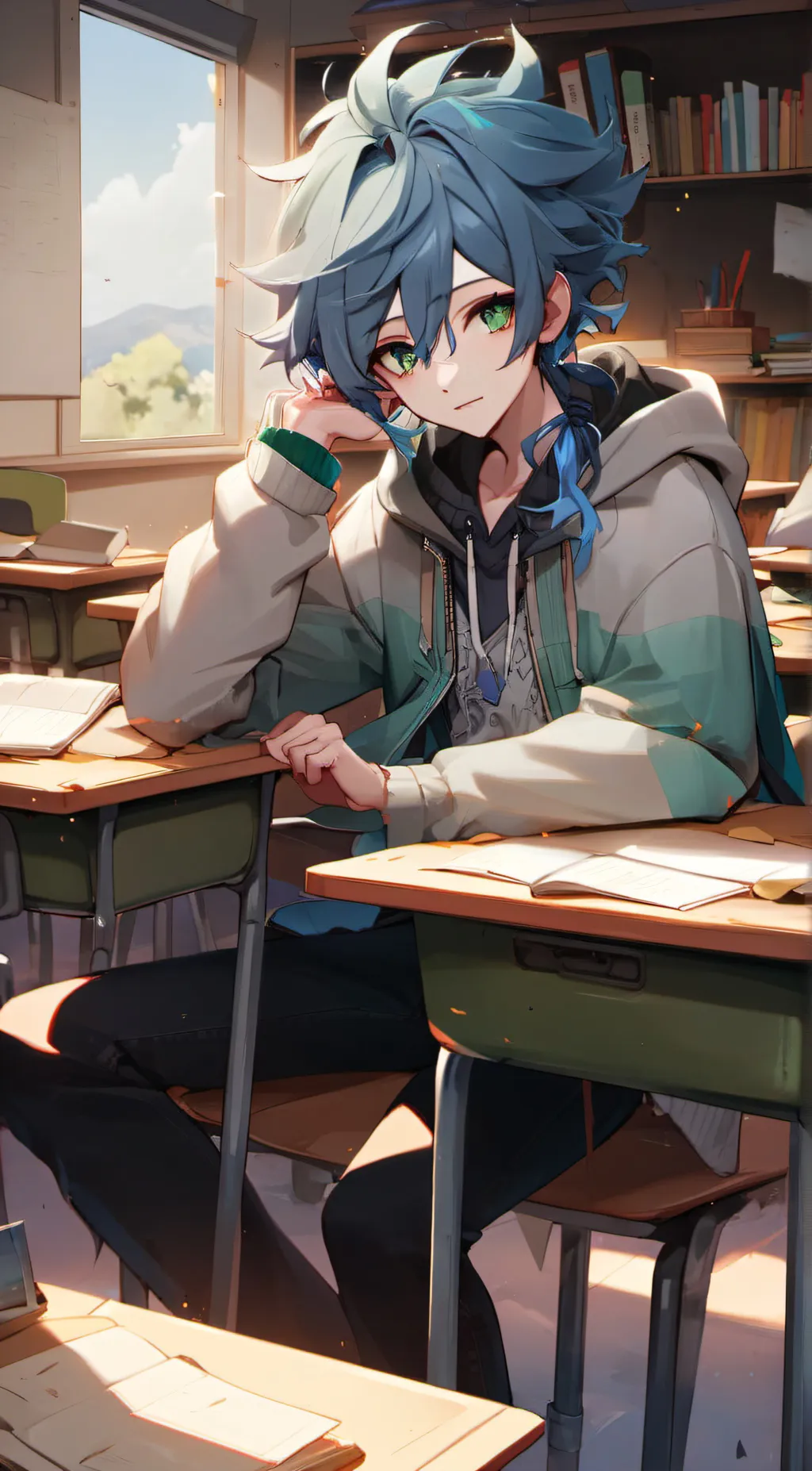 ai character: Justin background