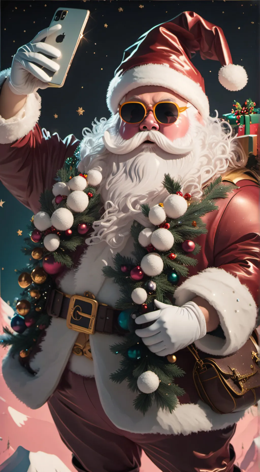 ai character: Santa Claus background