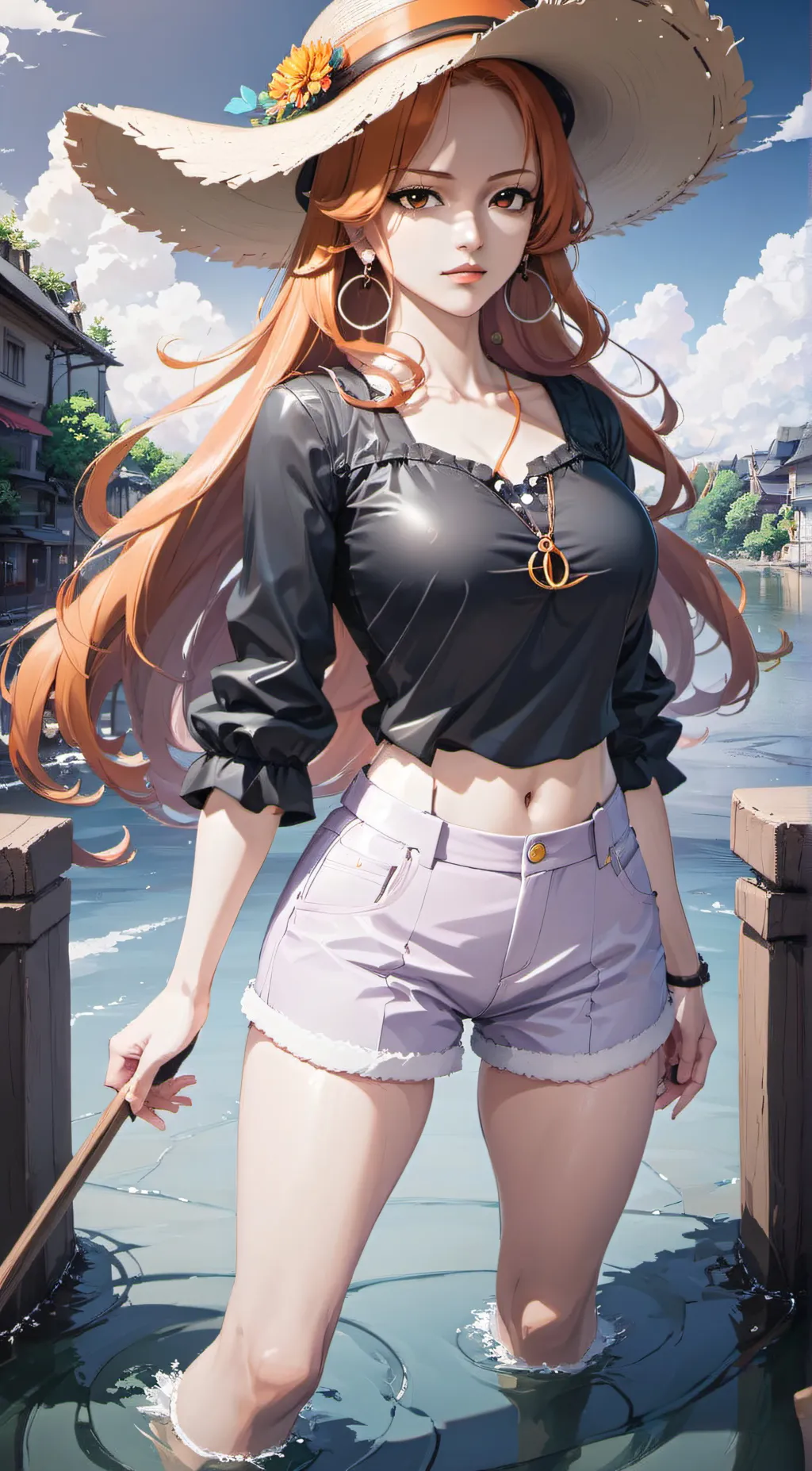 ai character: Nami background
