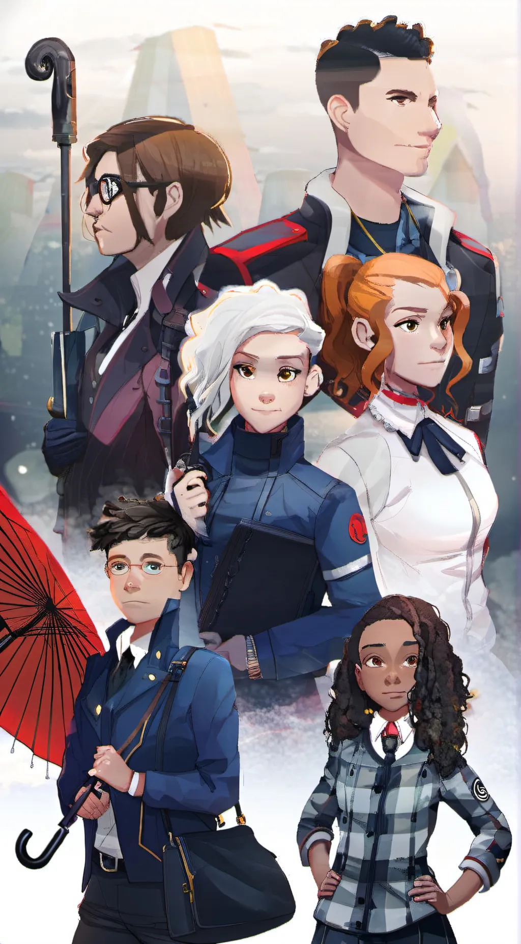ai character:  Umbrella Academy background
