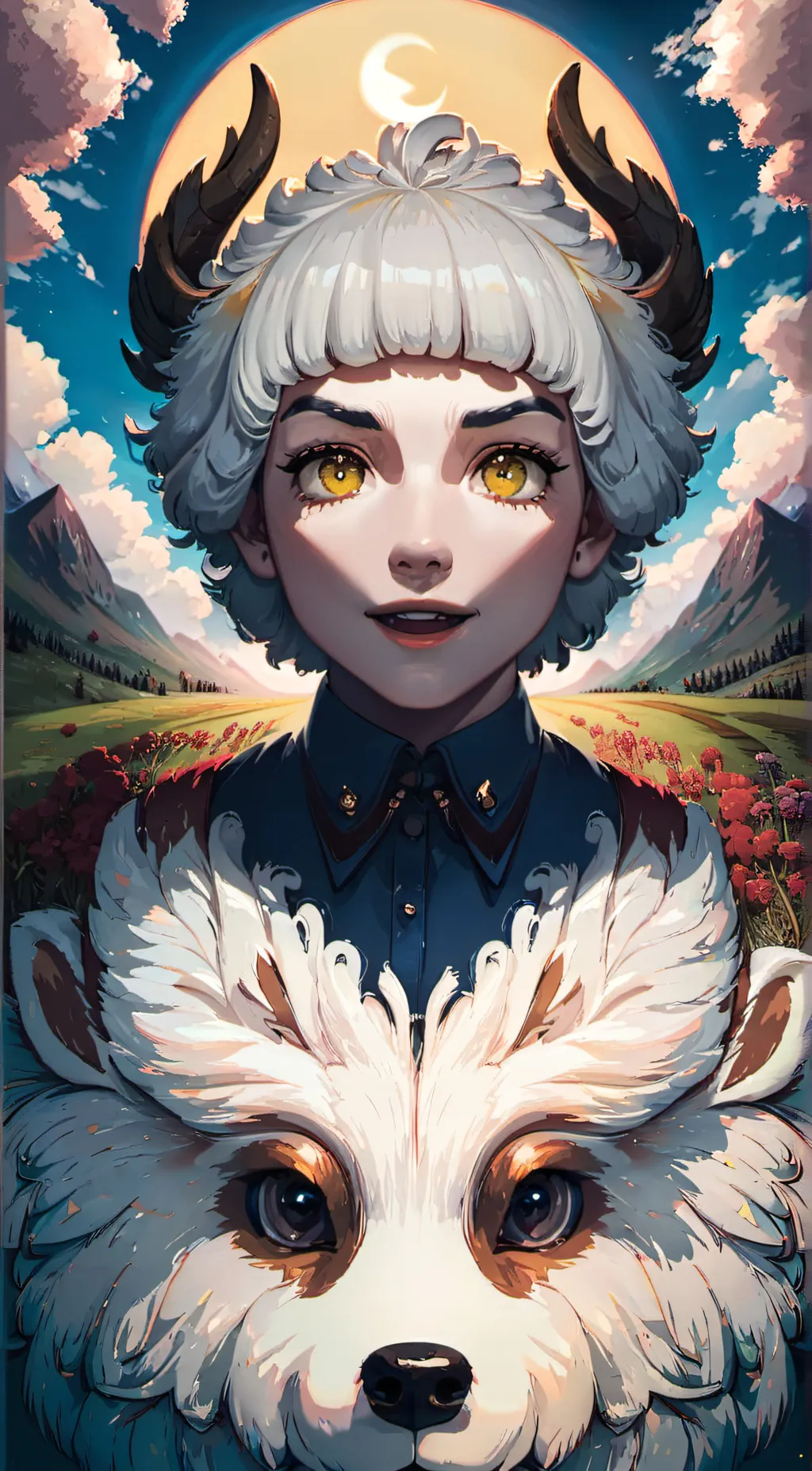 ai character: Wooly background
