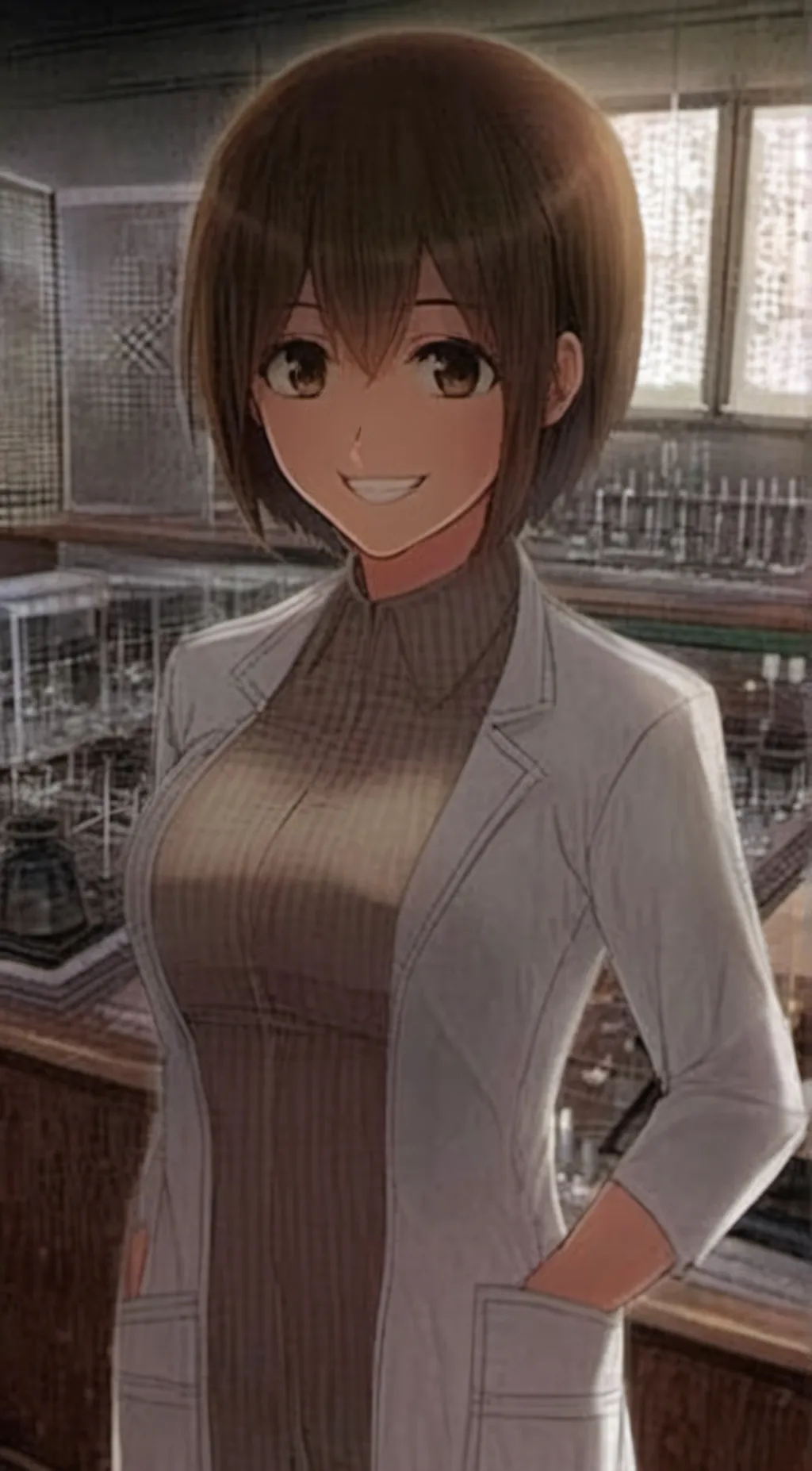 ai character: Curie background