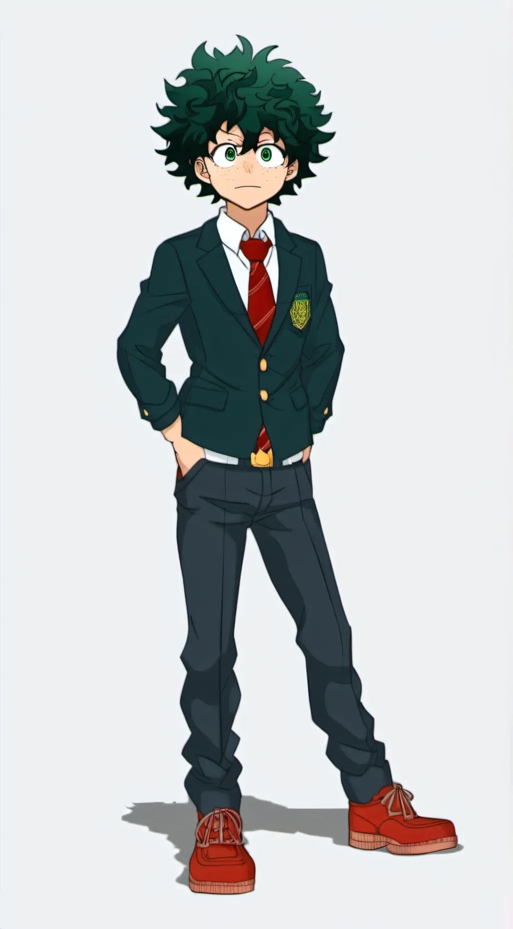 ai character: deku midoria background