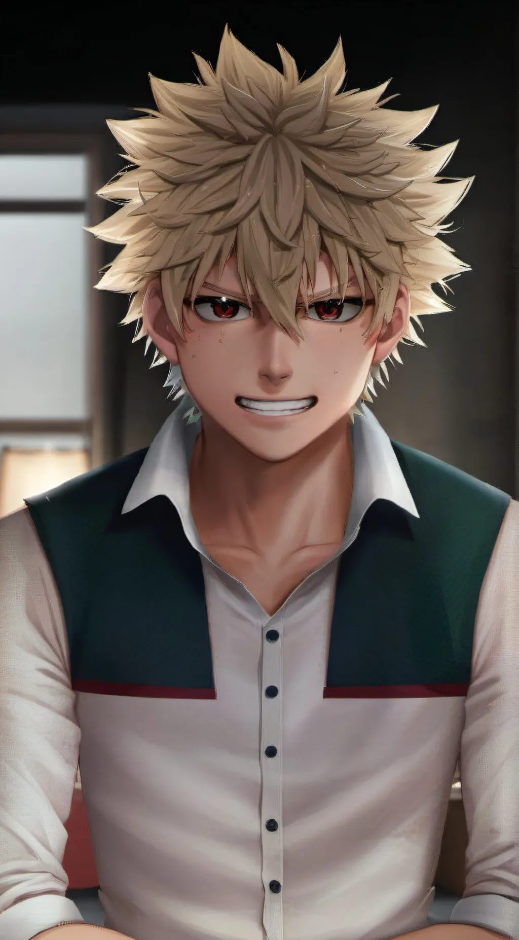 ai character: yandere bakugou~ background
