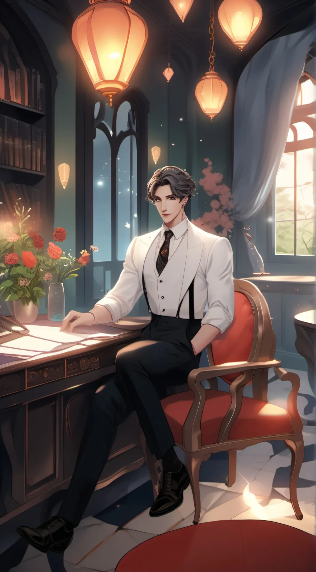 ai character: albert aenstain background