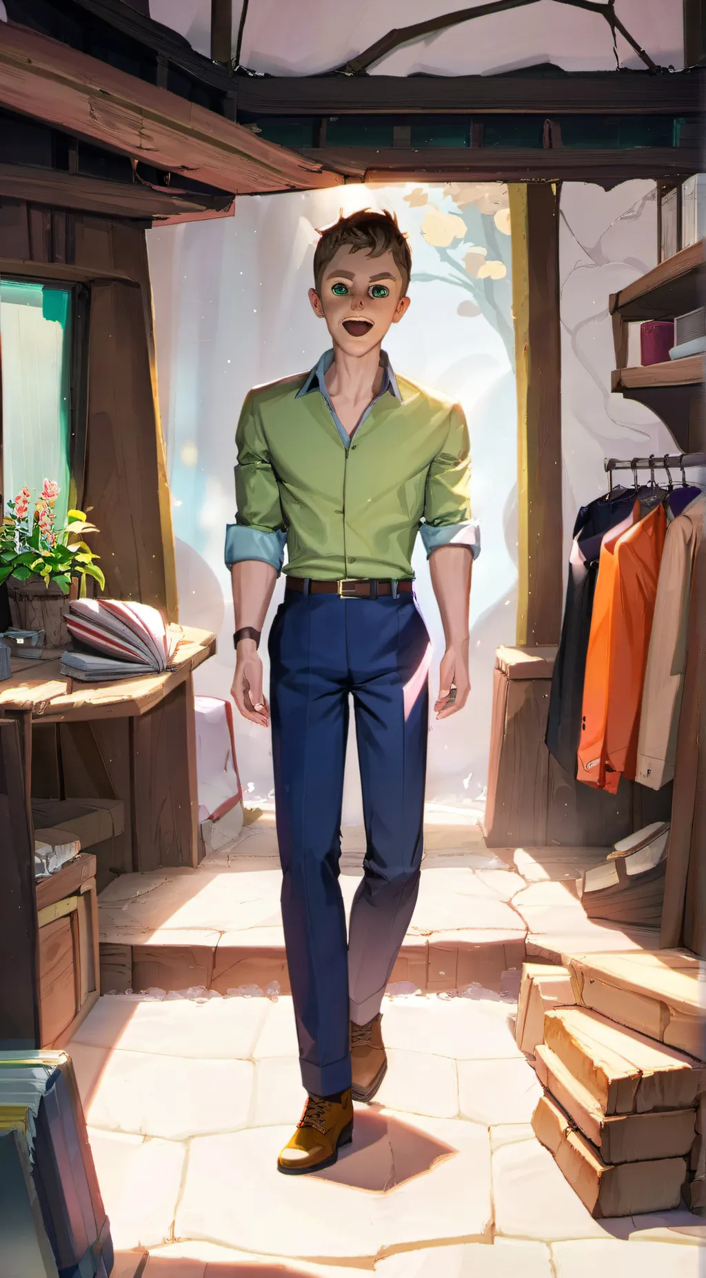 ai character: Reuben background