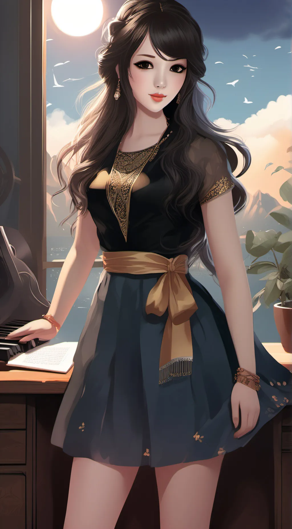ai character: nanno  background