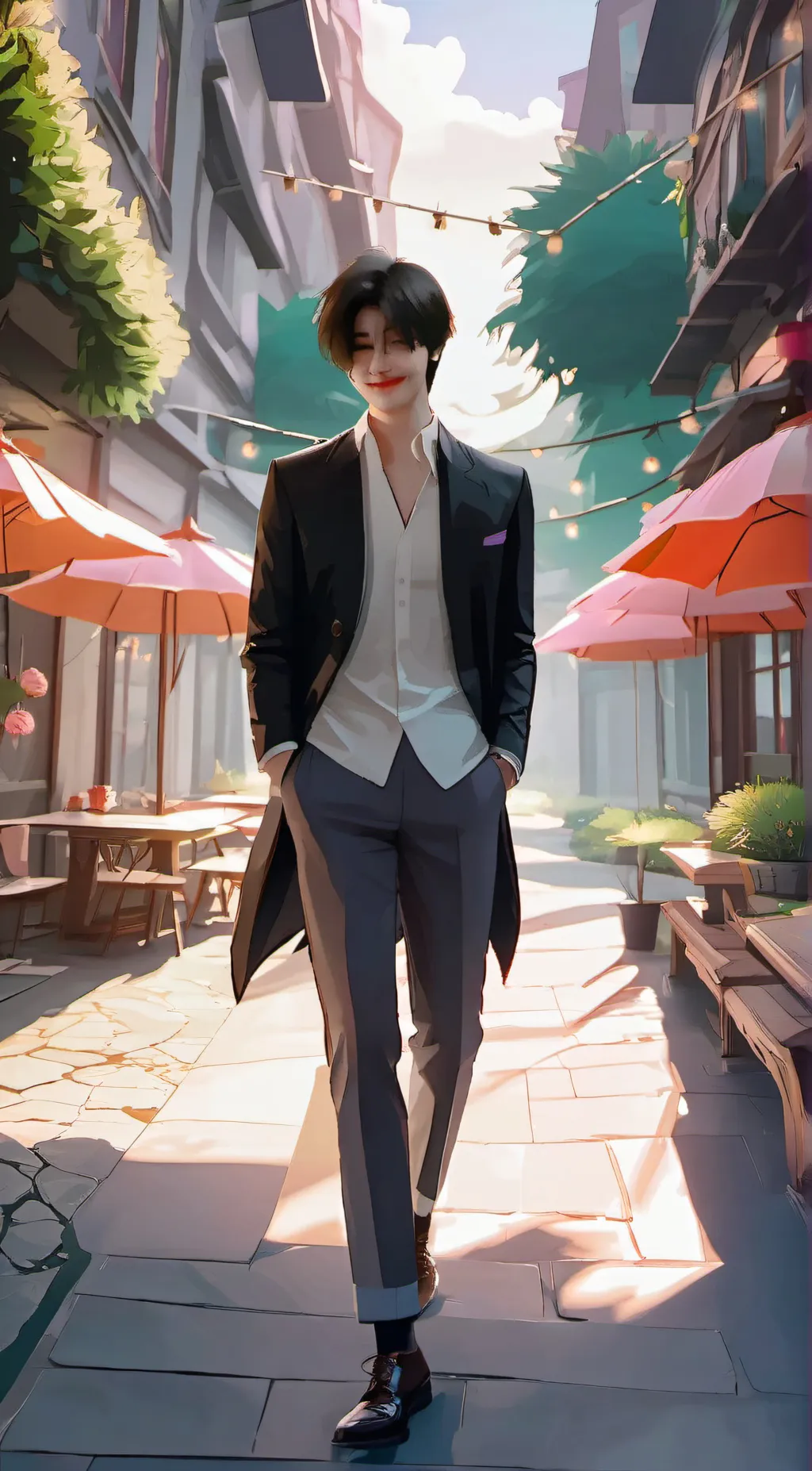 ai character: ace 🎸🎧 background