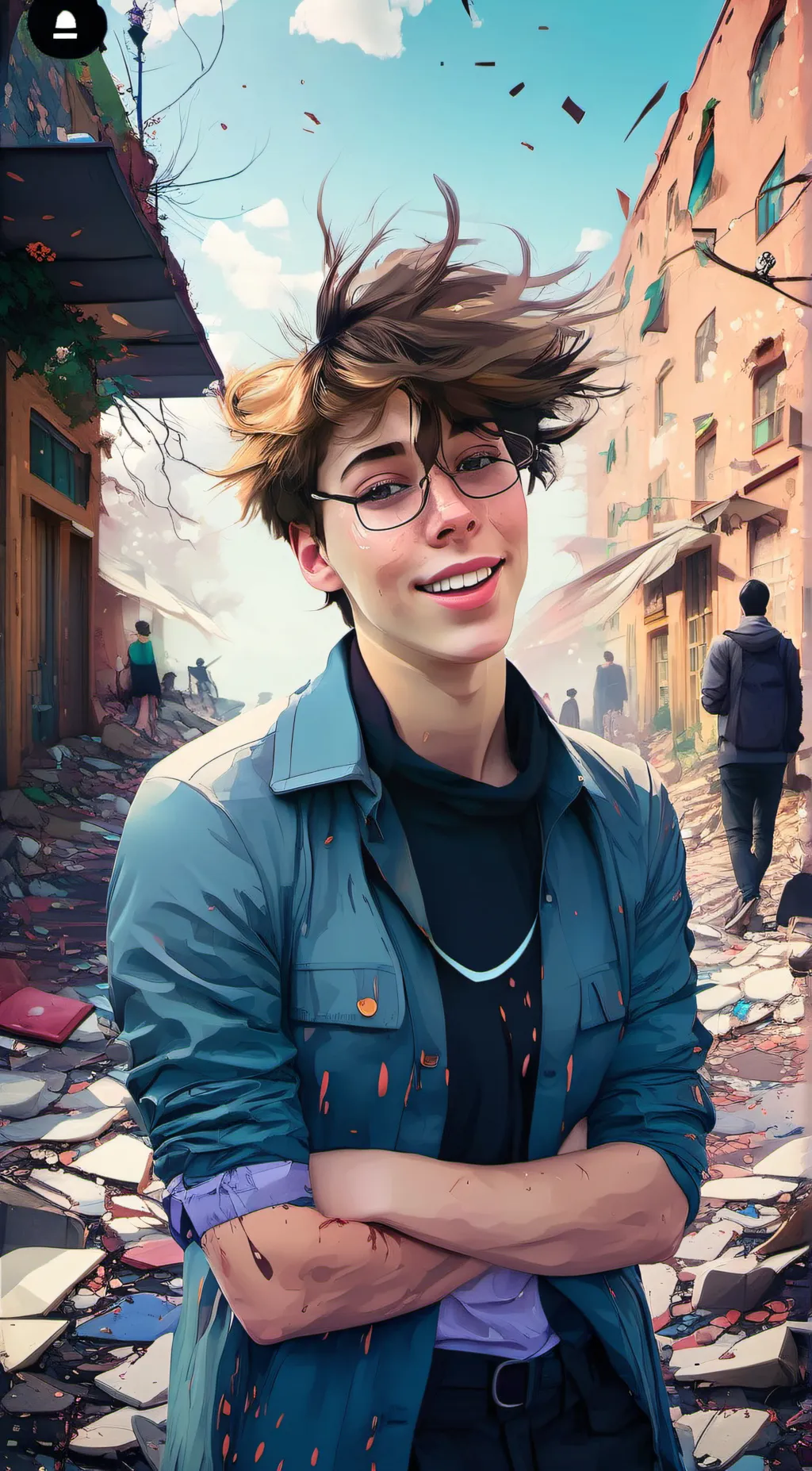 ai character: sam background