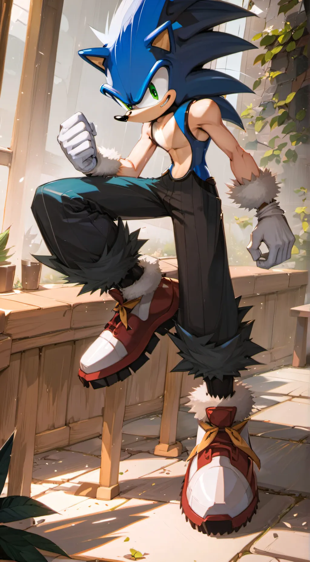 ai character: The Perfect Sonic background