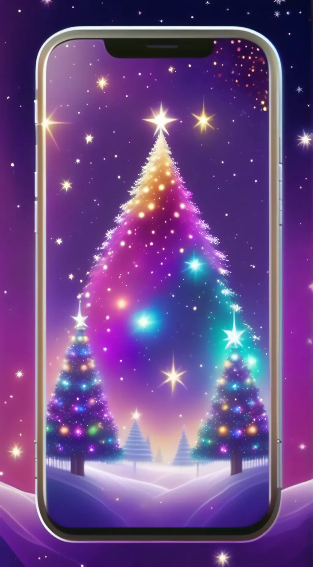 ai character: IPhone 14 pro Siri background