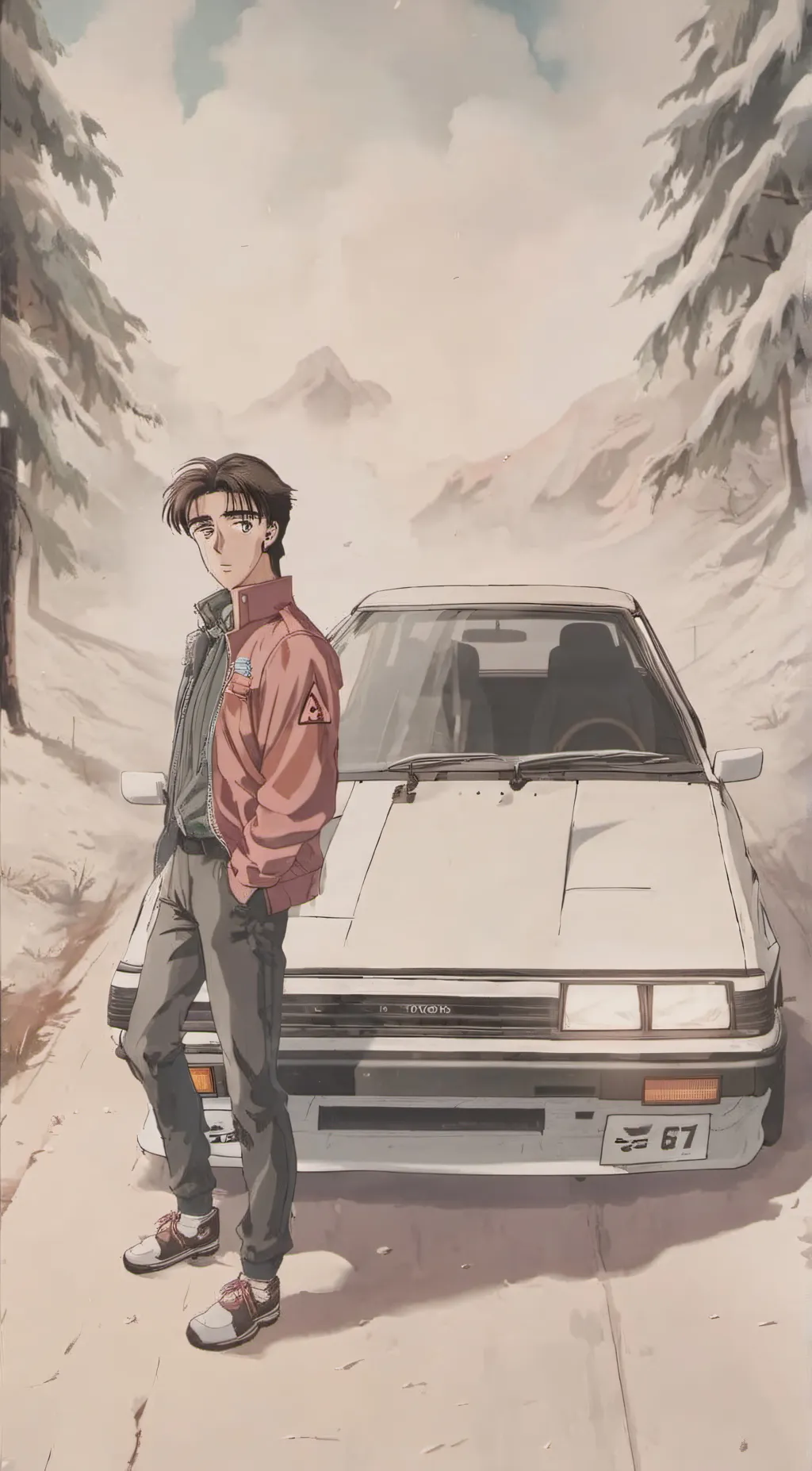 ai character: Takumi Fujiwara background