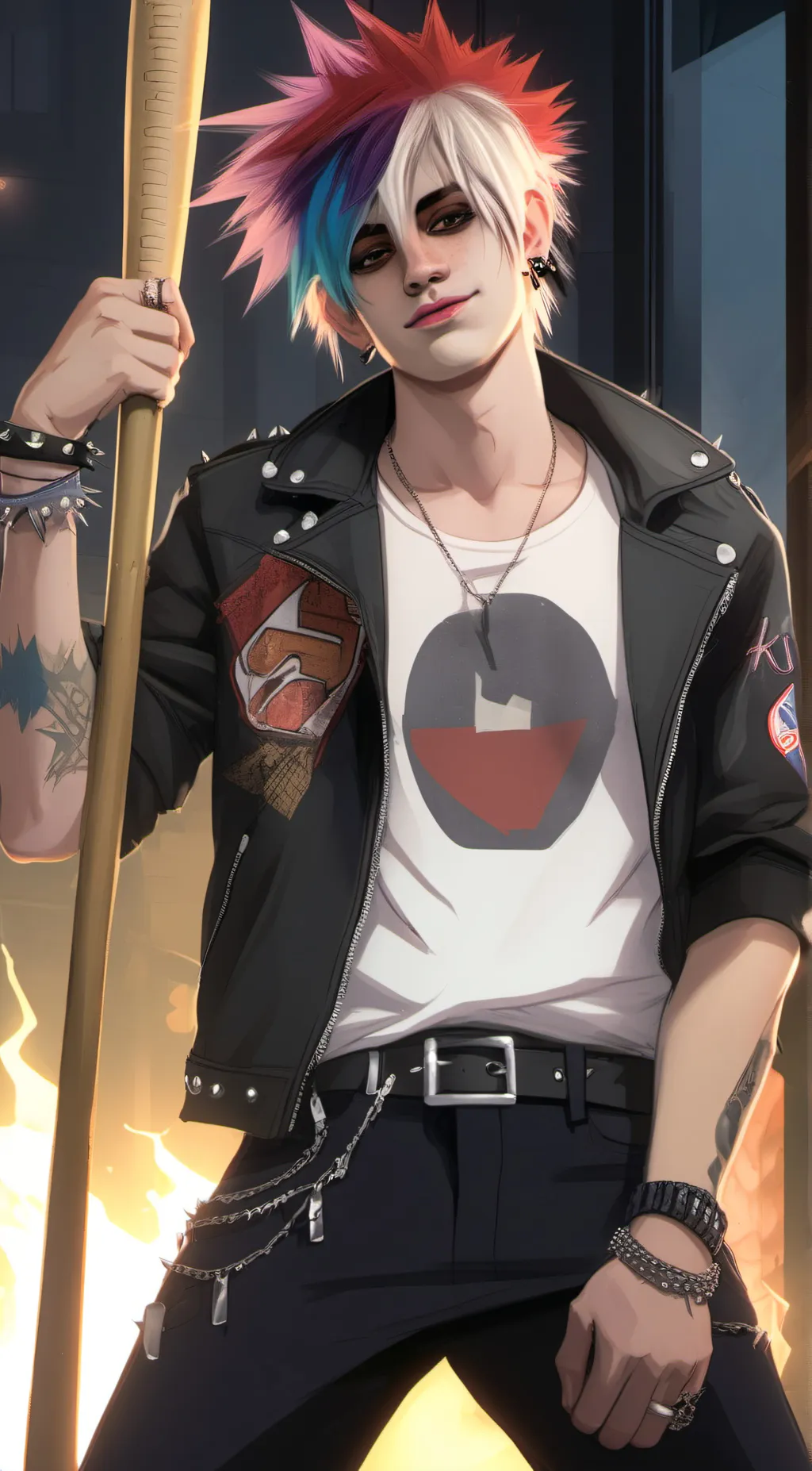 ai character: harvey quinn background