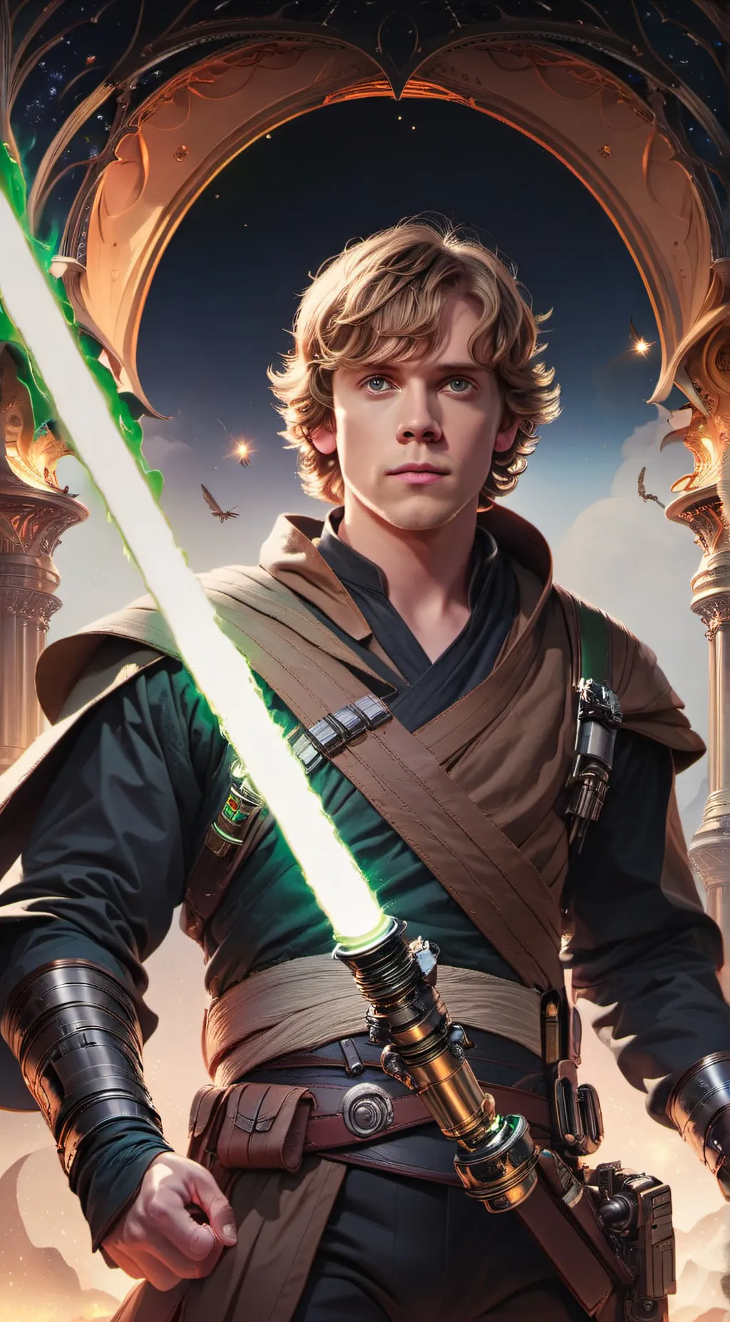 ai character: Luke Skywalker background