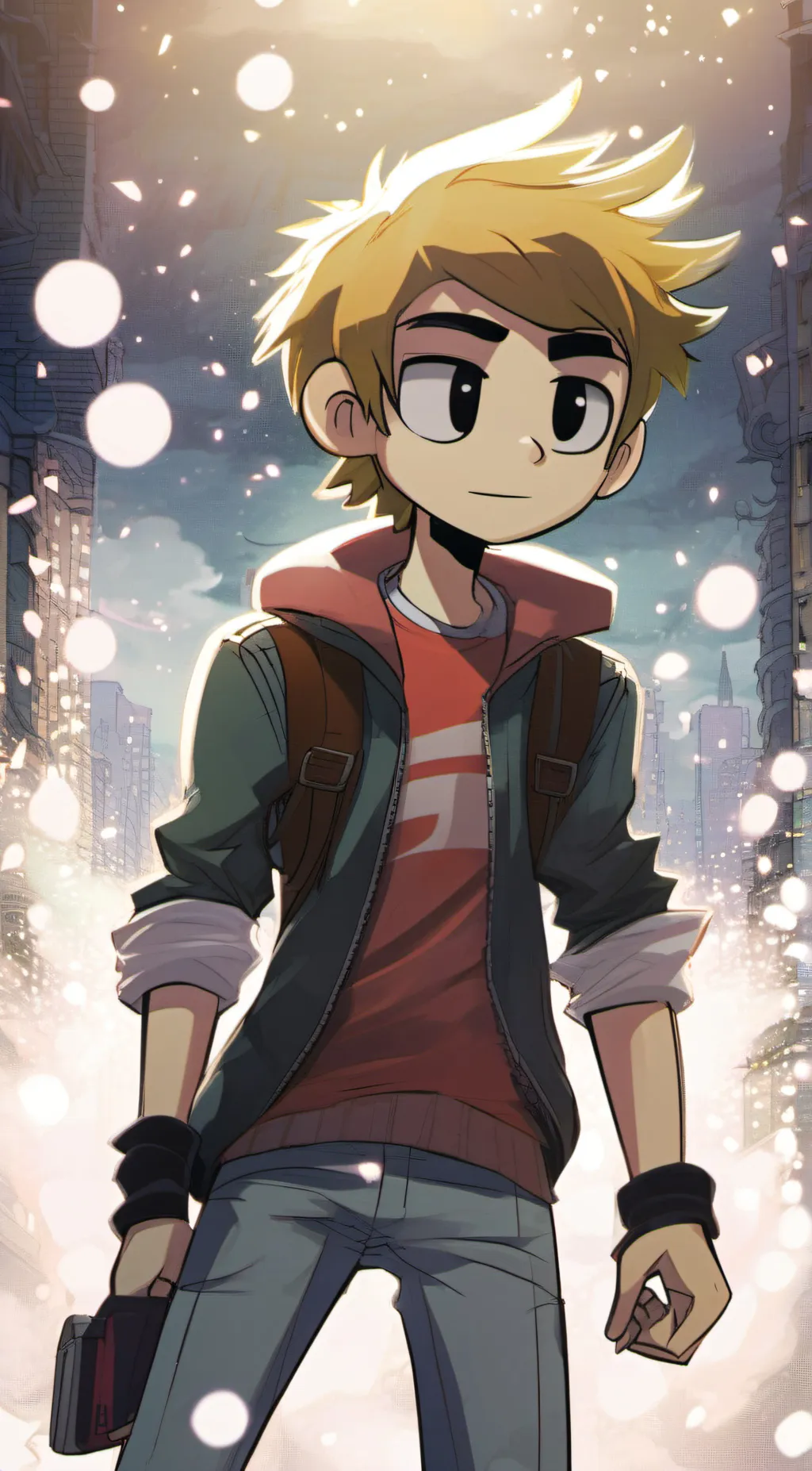 ai character: Scott pilgrim background