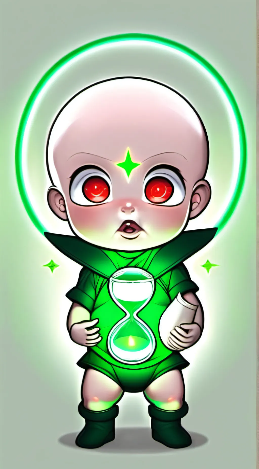 ai character: Time Baby background